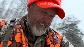 Deer hunt 2023 ❄️snow storm New York State buck down!!