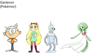Cartoon Characters Size Comparison Part 2 without music
