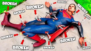 Breaking Every Bone As SUPERMAN In GTA 5!