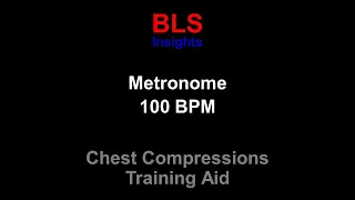 Metronome 100 BPM - For CPR Training - Chest Compression Rate #listenable