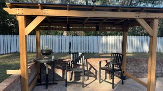 Backyard Bar and grill build part 1! Saxony XL Grill Gazebo from Backyard Discovery.