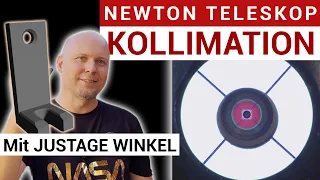 Newton-Spiegelteleskop kollimieren: Präzises justieren mit Justage-Winkeln, OCAL Kamera und ShCol
