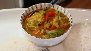 TASTY CHICKEN CURRY WITH FRESH HERBS/ QUICK AND EASY METHOD