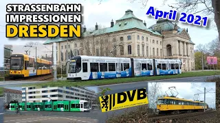 Straßenbahn Dresden - Impressionen April 2021