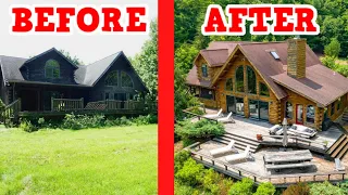 5 Month Transformation Renovating An Abandoned Log Cabin! (Before & After)