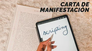 Cómo manifiesto lo que sea con el método scripting (carta de manifestación)