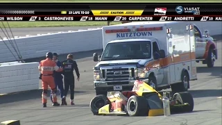 Verizon IndyCar 2015. Pocono. Justin Wilson fatal crash