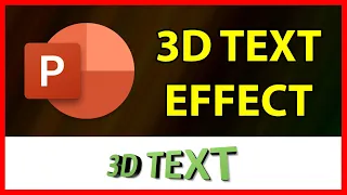 How to create a 3D text effect in Powerpoint 2019 - Tutorial (2021)