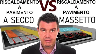 Riscaldamento a pavimento - A SECCO vs CON MASSETTO