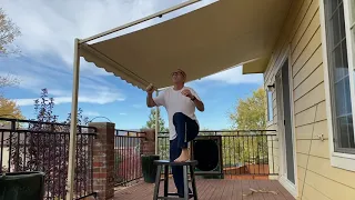How to set up a SunSetter Retractable Awning (old Style)