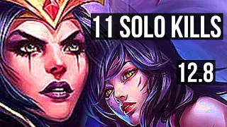 LEBLANC vs AHRI (MID) | 11 solo kills, Legendary, 1.4M mastery, 500+ games | TR Grandmaster | 12.8