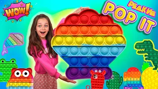 МОЯ Коллекция POP IT! Купила самые Редкие и ГИГАНТСКИЕ ПОП ИТ! Антистресс ПУПЫРКИ и SIMPLE DIMPLE