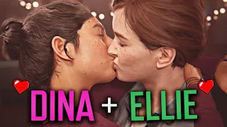 Dina and Ellie's Love Story | The Last of Us Part 2 // All Romance Scenes