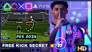 TOP BEST FREE KICK TUTORIAL IN PES 2024 PSP SEASON UPDATE !