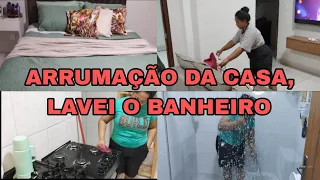 LIMPEZA DE MANUTENÇÃO NA CASA, LAVEI O BANHEIRO 🚽 | EDINA DA SILVA