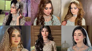 Walima Bridal Hairstyles/Latest bridal hairstyles 2024/Hairstyles for walima brides 2024