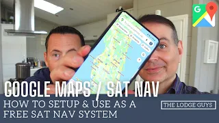 HOW TO SETUP & USE GOOGLE MAPS AS A FREE IN CAR SAT NAV | AVOID CAR RENTAL CHARGES