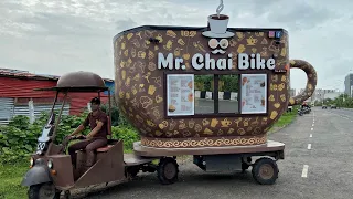 Mr Chai Bike of Surat😱😱 चाय के कप में ही पूरी दुकान खोल ली😳😳 Indian Street Food | Gujarat