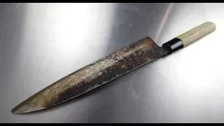 How to restore Broken and Rusty Japanese Knife