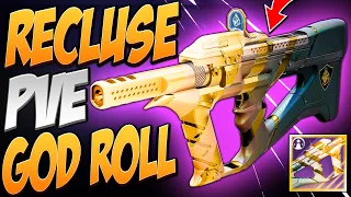 The Recluse PvE God Roll | Destiny 2 Into the Light (BEST VOID SMG)