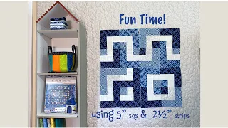 Fun Time Idea using 5" squares & 2 1/2" strips - Quilting Tips & Techniques with GourmetQuilter