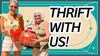 Thrift Shopping at Estate and Garage Sales for Vintage and Antiques - Thrift With Us - #shopping