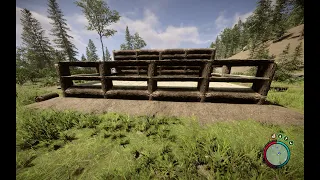 Sons of The Forest - Double Rail Railing, Table Top Campfire, and Brazier.