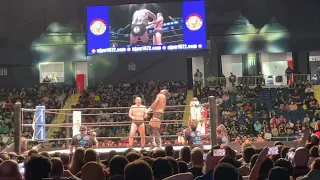 Minoru Suzuki and Brody King chop the hell out of each other.