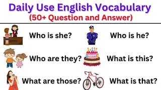 Question And Answer For beginners | Daily Use English Vocabulary | Listen And Practice #KidsLearning
