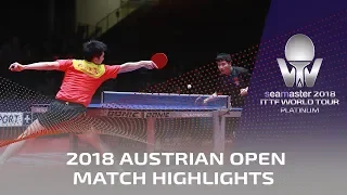 Fan Zhendong vs Liang Jingkun I 2018 ITTF Austrian Open Highlights (1/2) - Reupload