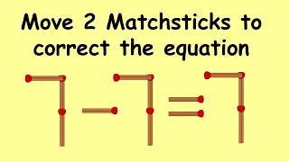 Solve 7-7=7 | Match Stick Puzzles part 13 | Puzzles with Answer | Feed Brain With Prema