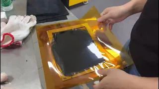 Plastic sheet forming by heat press machine