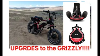 UPGRADES: Grizzly ebike by Ariel Rider - BMX bars & tannus tire armor inserts