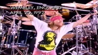 Guns N' Roses no tributo a Freddie Mercury em 1992 + entrevista com Slash
