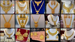 Gold Necklace Designs 2024/Bridal Gold Necklace Designs/Gold Necklace/Gold Chain Locket Sets