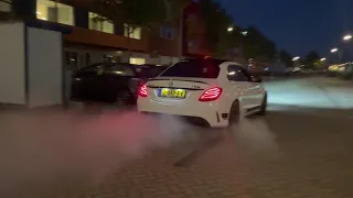 Mercedes C63s AMG Burnout