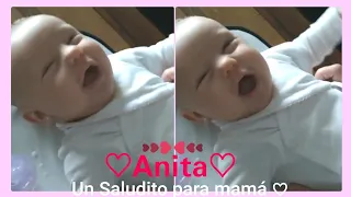 Anita♡ "Un Saludito para mamá " #Pampita #MiniPampita ♡