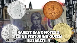 Rarest bank notes and coins featuring Queen Elizabeth II