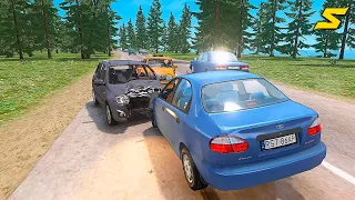 GTA 4 Car Crashes - Crash Testing Real Car Mods Ep.29