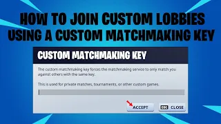 FORTNITE 2024 HOW TO JOIN CUSTOM LOBBIES USING CUSTOM MATCHMAKING KEY CODE IN CREATIVE FASHION SHOWS