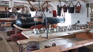 Walk through HMS Warrior's Gun Deck