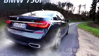 Acceleration BMW 750i M Sport 2016 sound V8