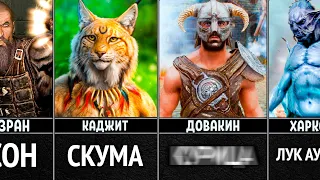 Слабости Персонажей из Игры Скайрим