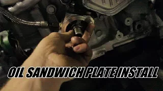 How to install an oil sandwich plate