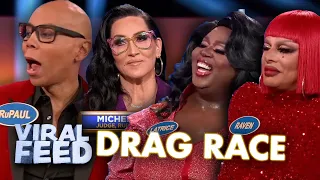 RU PAUL'S DRAG RACE TAKES ON FAMILY FEUD | VIRAL FEED