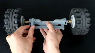 How to make front axle for RC car with PVC