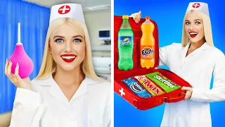 6 Funny Ways to Sneak Food into the Hospital || Edible DIY Tips and Hacks With Friends by RATATA!