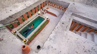 How To Build Ancient Underground Bedroom & Underground Swimming Pool By Ancient Skills