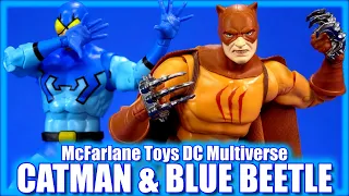 McFarlane Toys Catman and Blue Beetle Gold Label DC Multiverse Action Figure Review