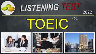 TOEIC Listening Test 01. TOEIC Asia set. Thailand examination 2023.